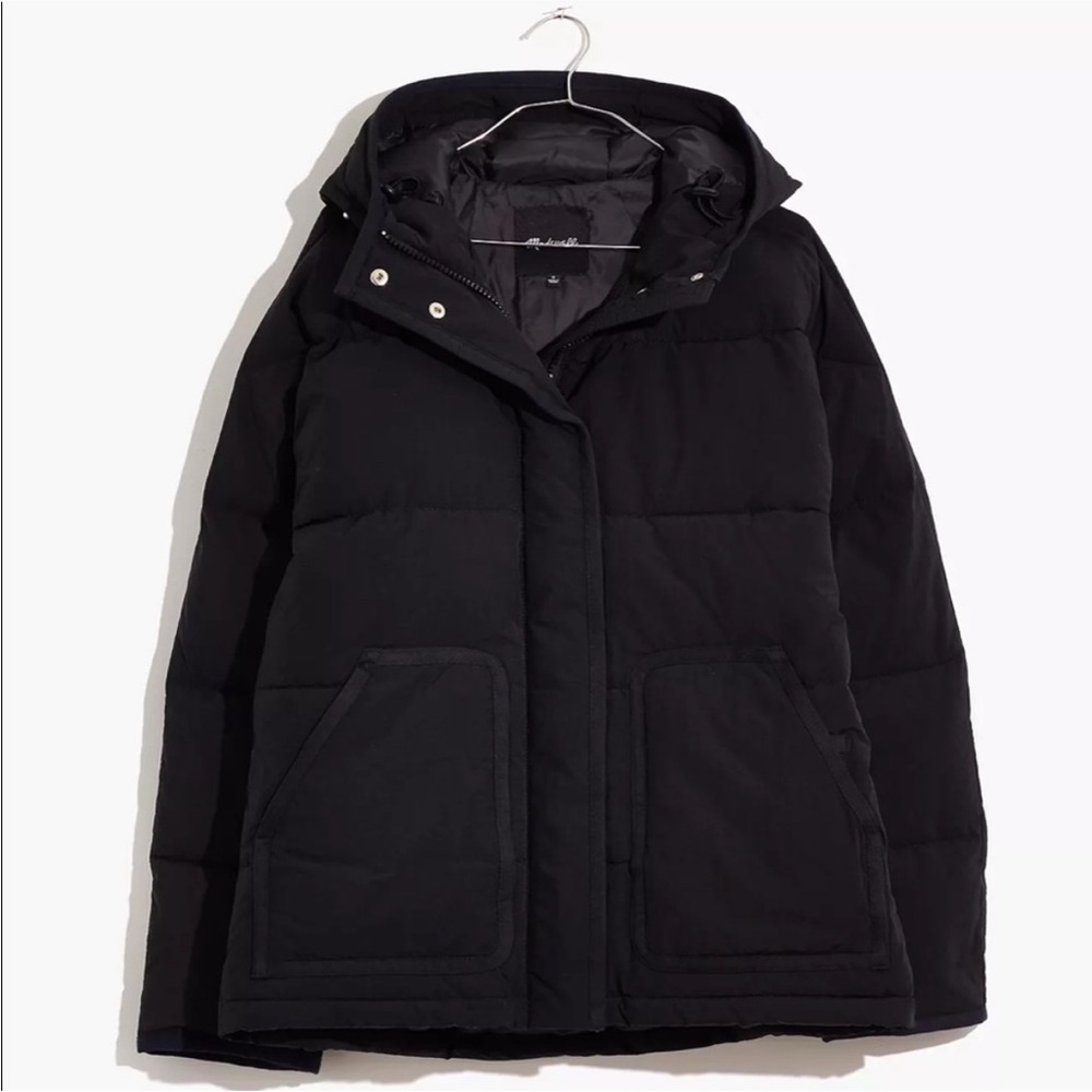 Madewell Black Holland Puffer Quilted  Jacket